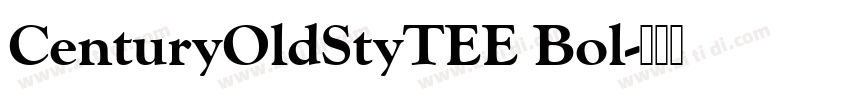 CenturyOldStyTEE Bol字体转换